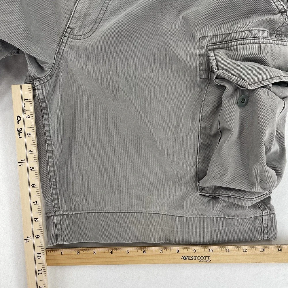 Vintage Polo Ralph Lauren 67 Cargo Shorts Mens 38 Gray Utility Baggy Retro